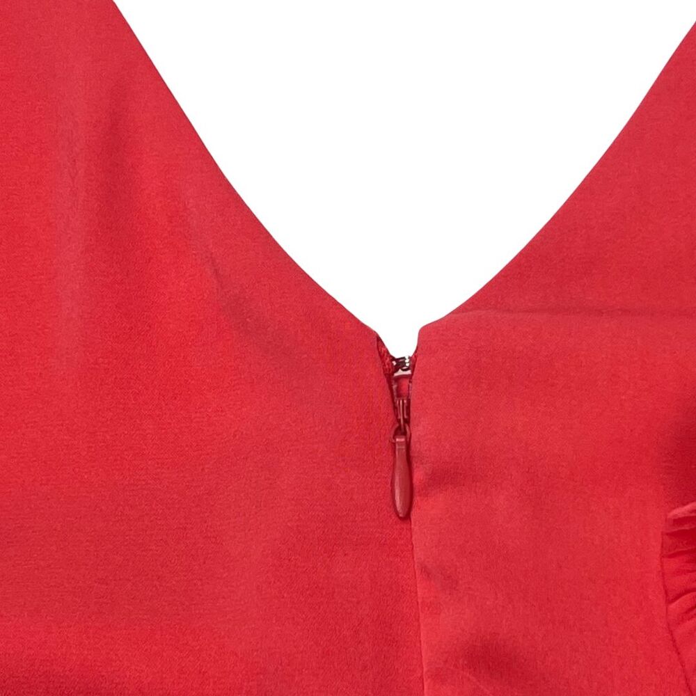 Eloquii Cocktail Dress 26 Pink Flared Sleeves Flowy Adjustable Neckline Dress - Picture 9 of 14